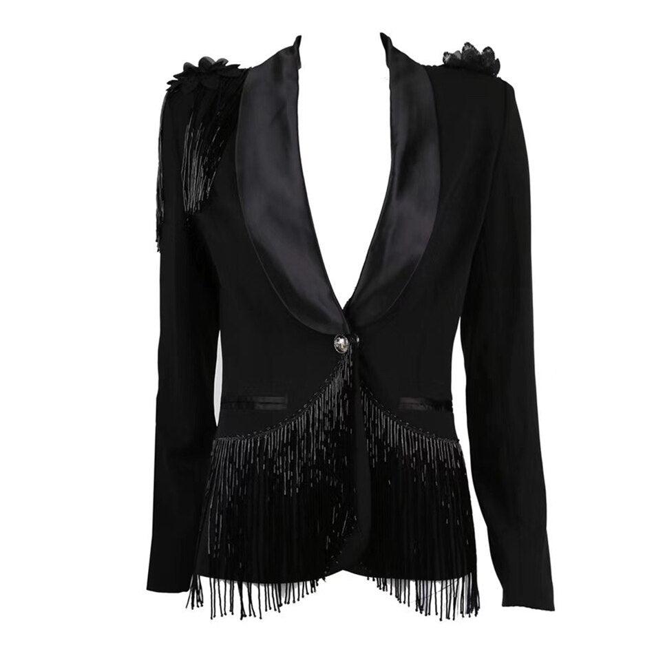 Blazer Noir Original Paris Deluxe à Revers - Paris Deluxe