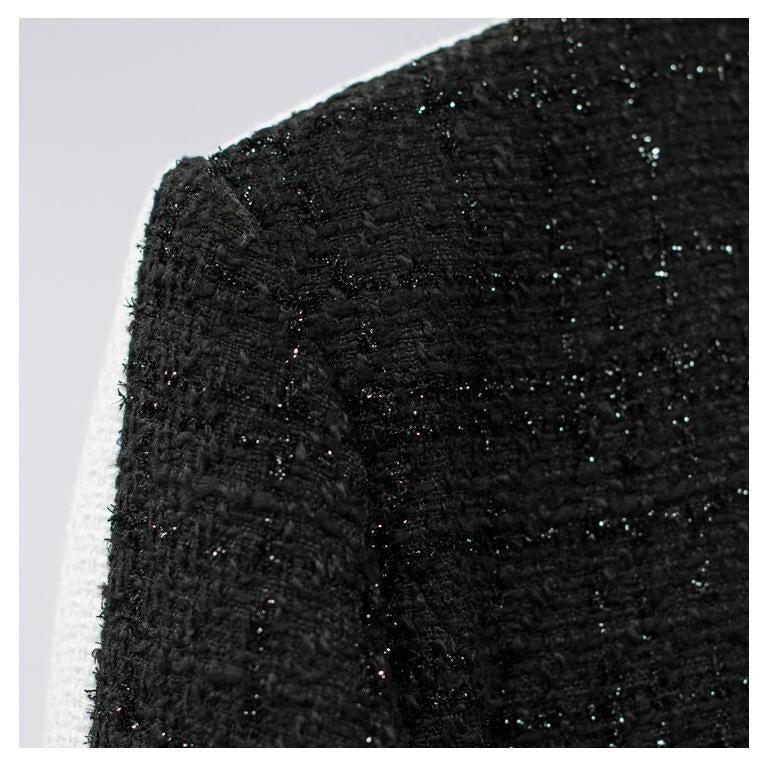 Deux Pièces Gris Short &amp; Cardigan Gris &amp; Boutons Dorés - Paris Deluxe