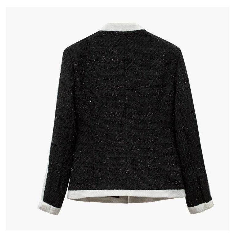 Deux Pièces Gris Short &amp; Cardigan Gris &amp; Boutons Dorés - Paris Deluxe