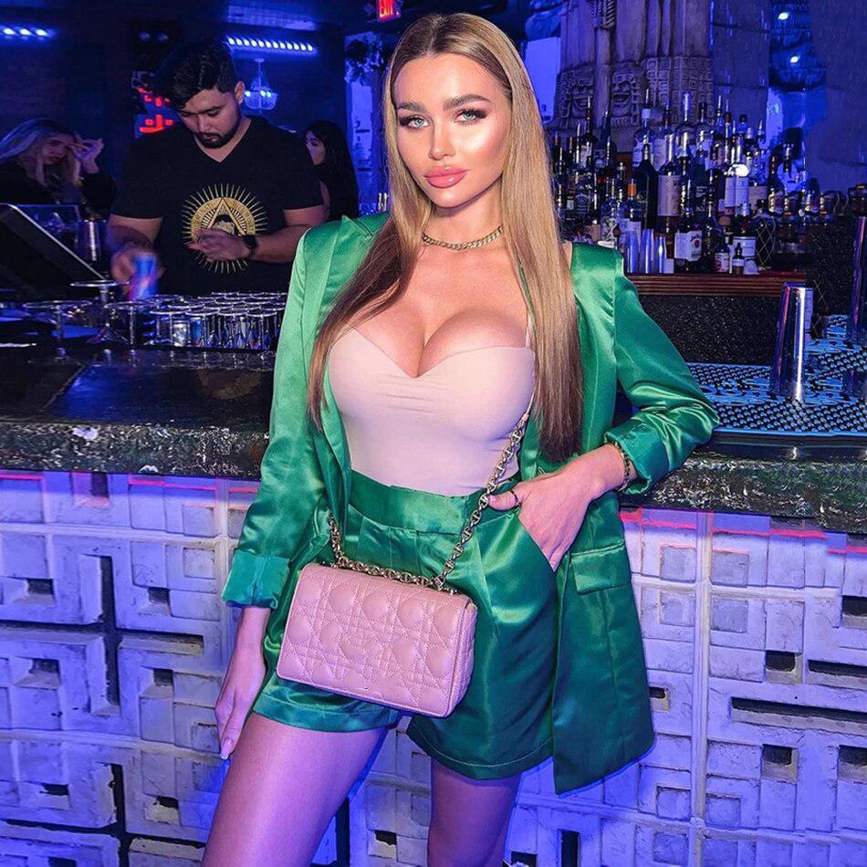 Deux pièces Vert Short &amp; Veste Look Paris - Paris Deluxe
