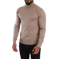 Dolce & Gabbana Beige Cashmere Turtleneck Pullover Sweater - Paris Deluxe