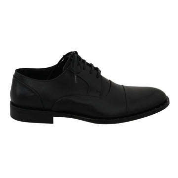 Dolce & Gabbana Sleek Black Leather Formal Dress Shoes