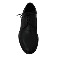 Dolce & Gabbana Sleek Black Leather Formal Dress Shoes