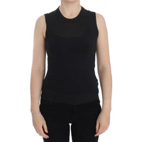 Dolce & Gabbana Black Sleeveless Crewneck Vest Pullover - Paris Deluxe