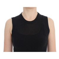 Dolce & Gabbana Black Sleeveless Crewneck Vest Pullover - Paris Deluxe