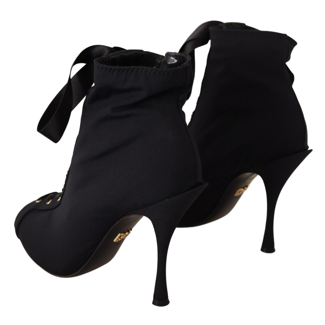 Dolce & Gabbana Elegant Ankle Open Toe Heel Boots