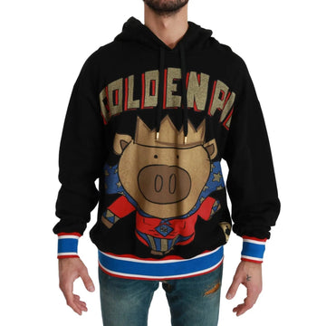 Dolce & Gabbana Black Sweater Pig of the Year Hooded