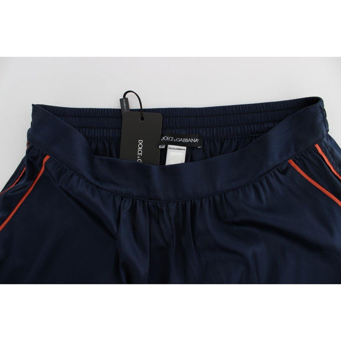 Dolce & Gabbana Blue Silk Stretch Sleepwear Shorts - Paris Deluxe