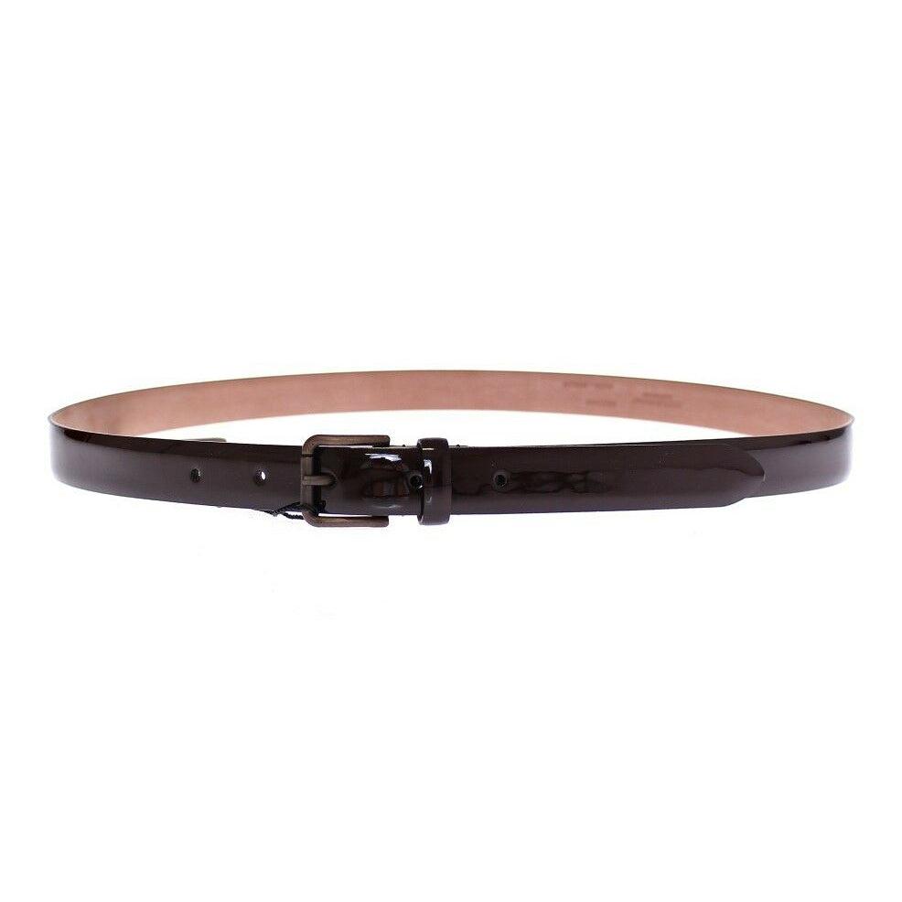 Dolce & Gabbana Brown Leather Logo Belt Cintura Belt - Paris Deluxe