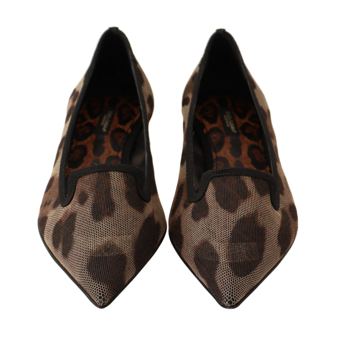 Dolce & Gabbana Elegant Leopard Print Flat Loafers