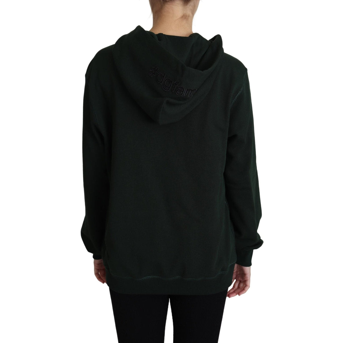 Dolce & Gabbana Dark Green Crown Embroidery Hoodie - Paris Deluxe