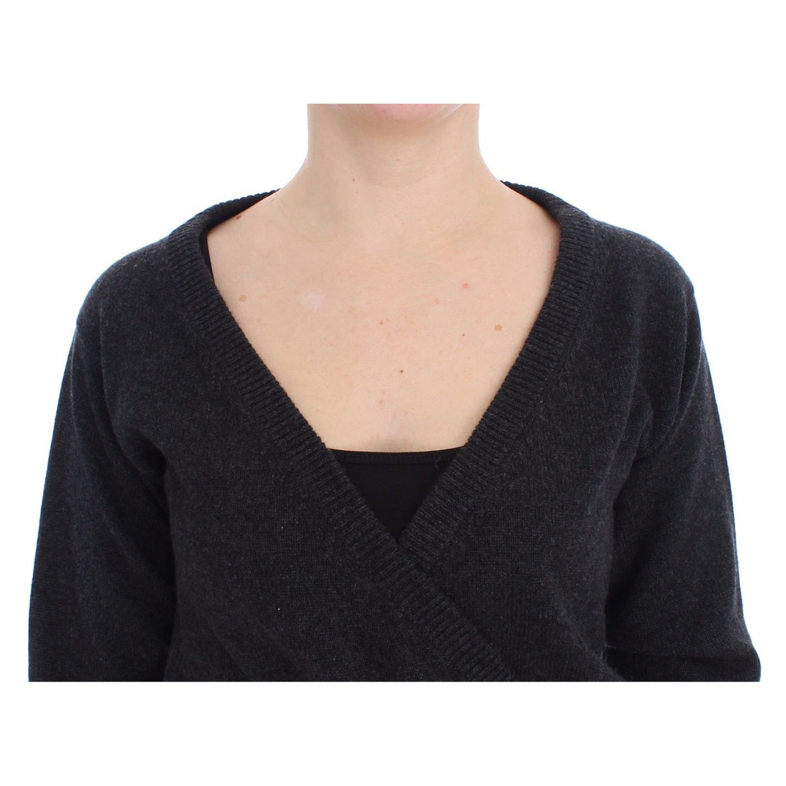 Dolce & Gabbana Gray Cashmere Sweater Pullover Wrap - Paris Deluxe