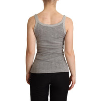 Dolce & Gabbana Chic Sleeveless Gray Tank Top