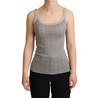 Dolce & Gabbana Chic Sleeveless Gray Tank Top