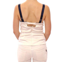 Dolce & Gabbana White sailor motive tank top - Paris Deluxe