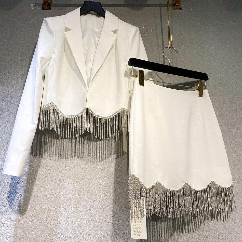 Ensemble Deux Pièces avec Décoration Jacket Et mini Jupe Look Star - Paris Deluxe