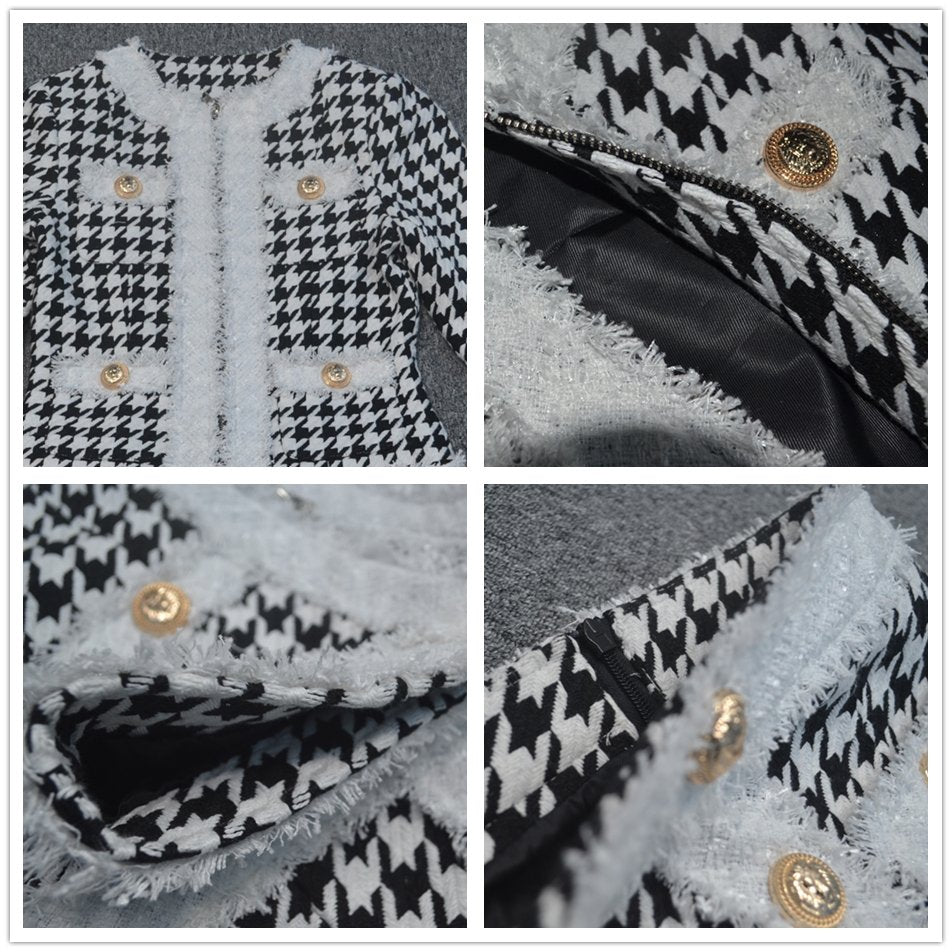 Ensemble Deux Pièces en Tweed Veste &amp; Jupe - Paris Deluxe