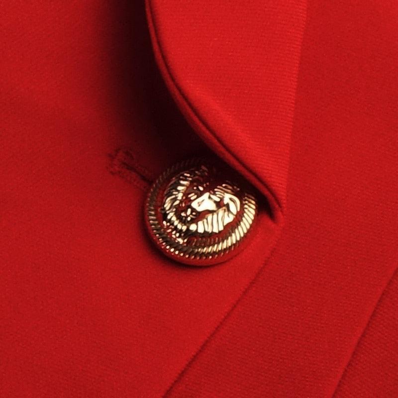 Ensemble Tailleur Deux Pièces Rouge - Paris Deluxe