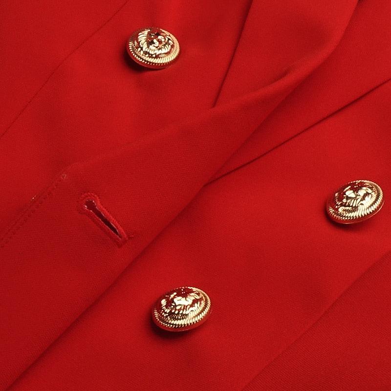 Ensemble Tailleur Deux Pièces Rouge - Paris Deluxe