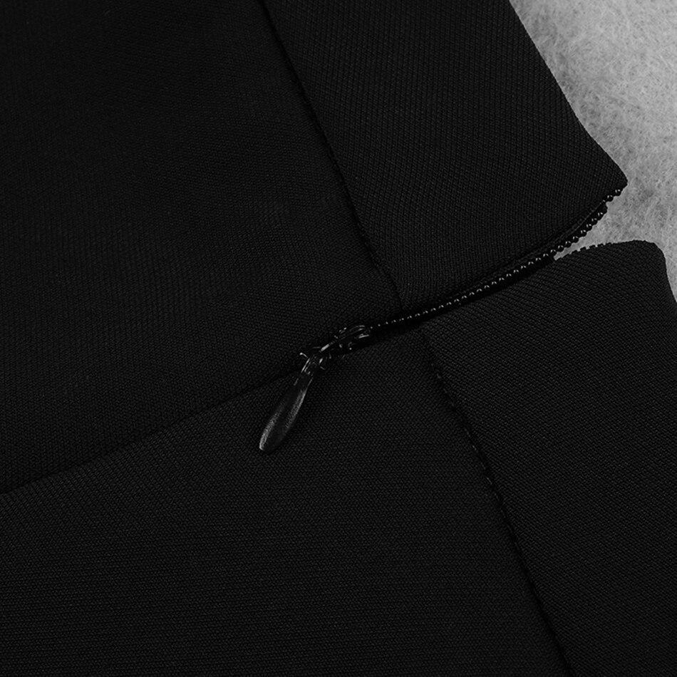 Ensemble Tailleur Noir Fermeture En Crochet Coupe Regular - Paris Deluxe