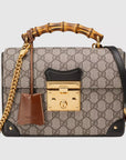 Gucci Sac à épaule GG Padlock en bambou petite taille - Paris Deluxe