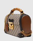 Gucci Sac à épaule GG Padlock en bambou petite taille - Paris Deluxe