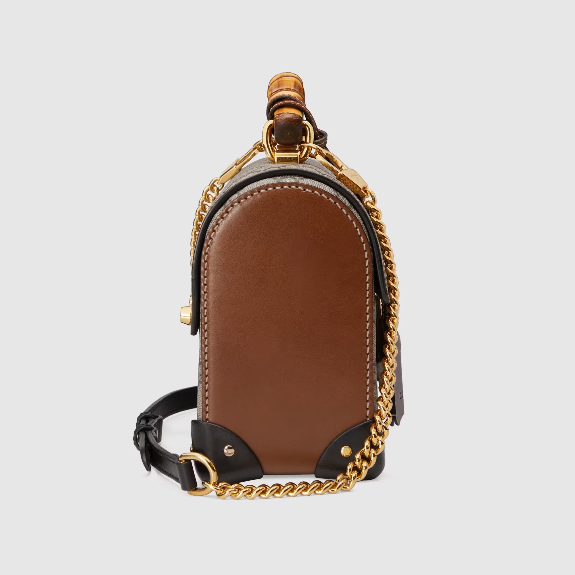 Gucci Sac à épaule GG Padlock en bambou petite taille - Paris Deluxe