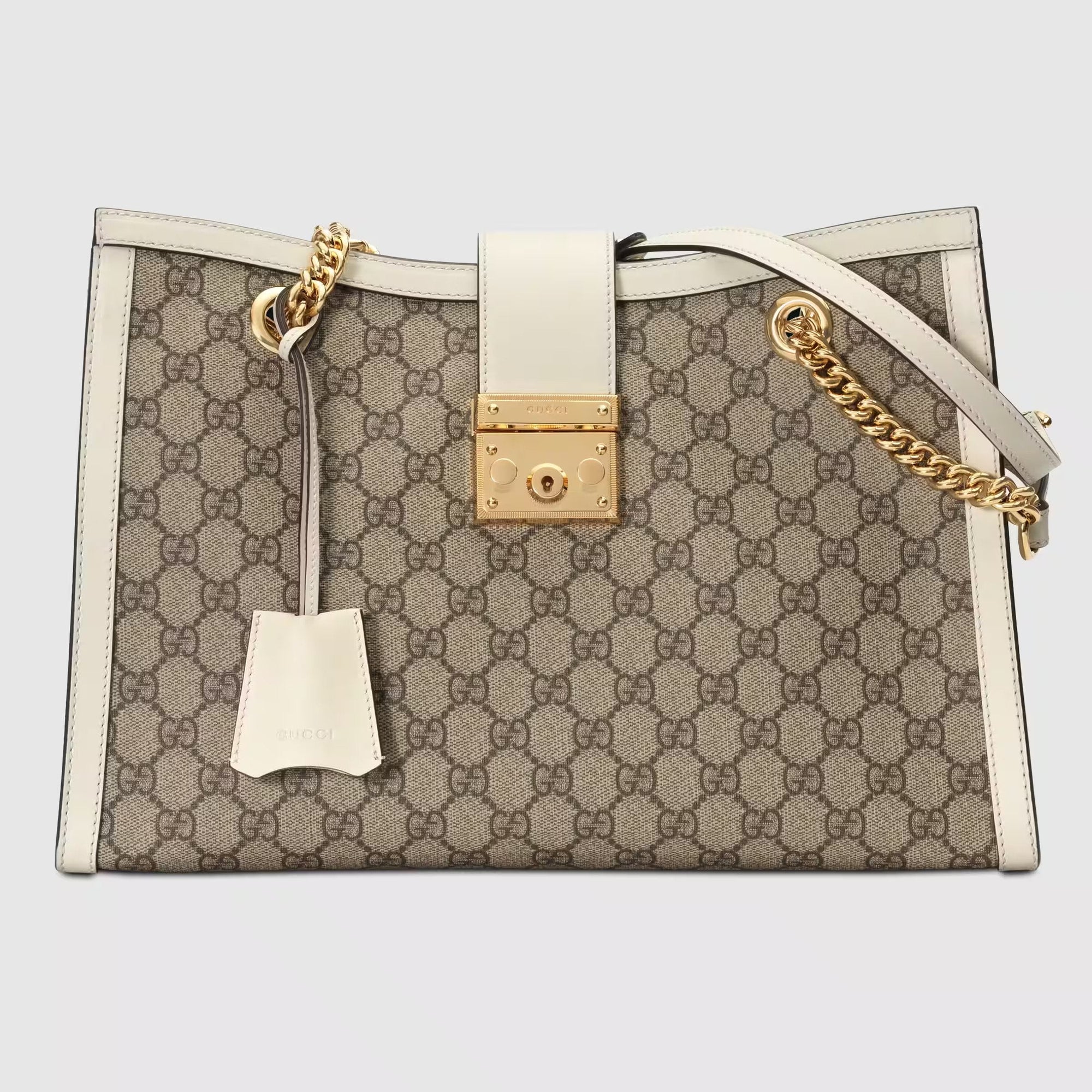 Gucci Sac à épaule Padlock GG taille moyenne - Paris Deluxe