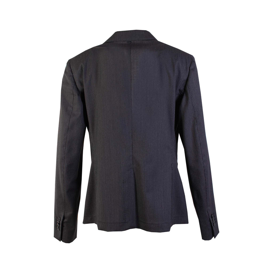Lardini Chic Grey Wool Jacket - Timeless Elegance