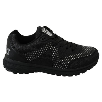 Philipp Plein Black Running Jasmines Sneakers Shoes - Paris Deluxe