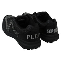 Philipp Plein Black Running Jasmines Sneakers Shoes - Paris Deluxe