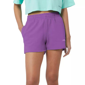 Hinnominate Chic Purple Cotton Shorts with Logo Detail