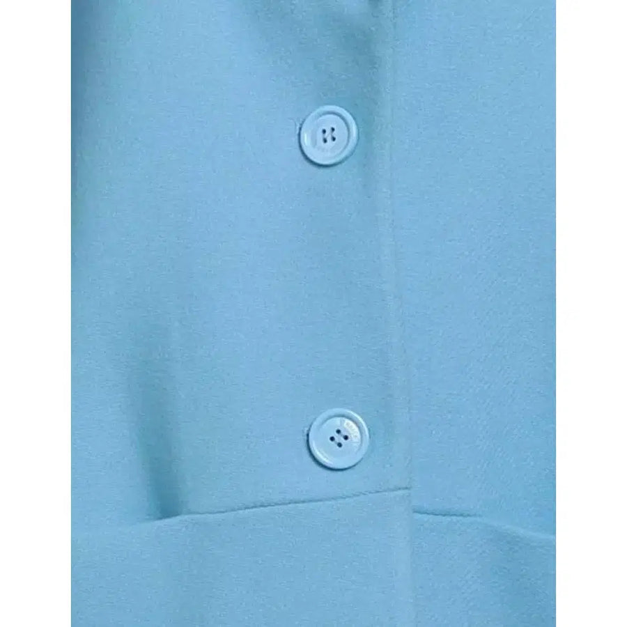 Love Moschino Elegant Light Blue Wool Coat