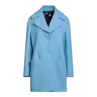 Love Moschino Elegant Light Blue Wool Coat