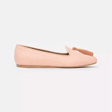 Charles Philip Elegant Pink Silk Alba Loafers