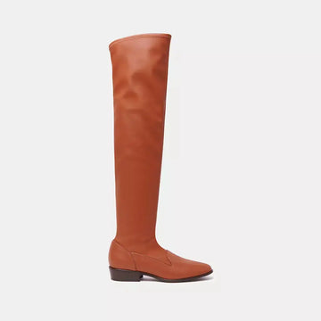 Charles Philip Elegant Velvet Ankle Boots in Brown