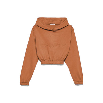 Hinnominate Elegant Brown Short Hooded Sweatshirt
