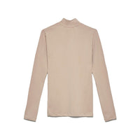 Hinnominate Elegant Beige Turtleneck Sweatshirt