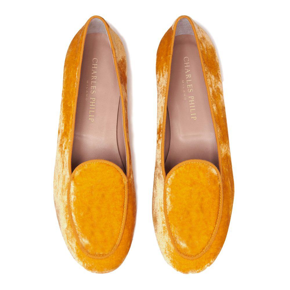 Charles Philip Timeless Velvet Moccasins - Elegant Comfort