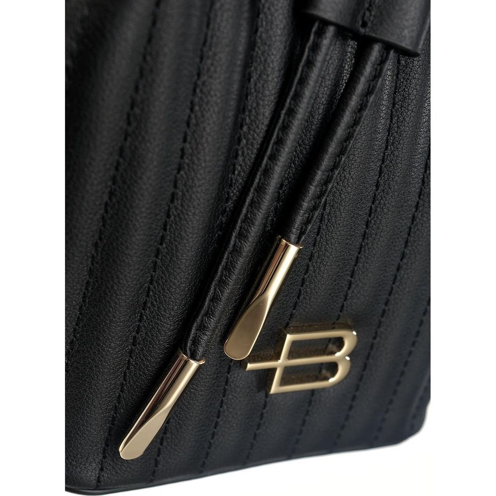 Baldinini Trend Elegant Quilted Mini Bucket Shoulder Bag