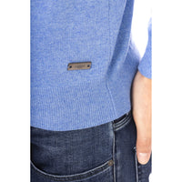 Baldinini Trend Elegant Light Blue Crewneck Sweater for Men