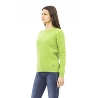 Baldinini Trend Elegant Wool-Cashmere Crewneck Sweater