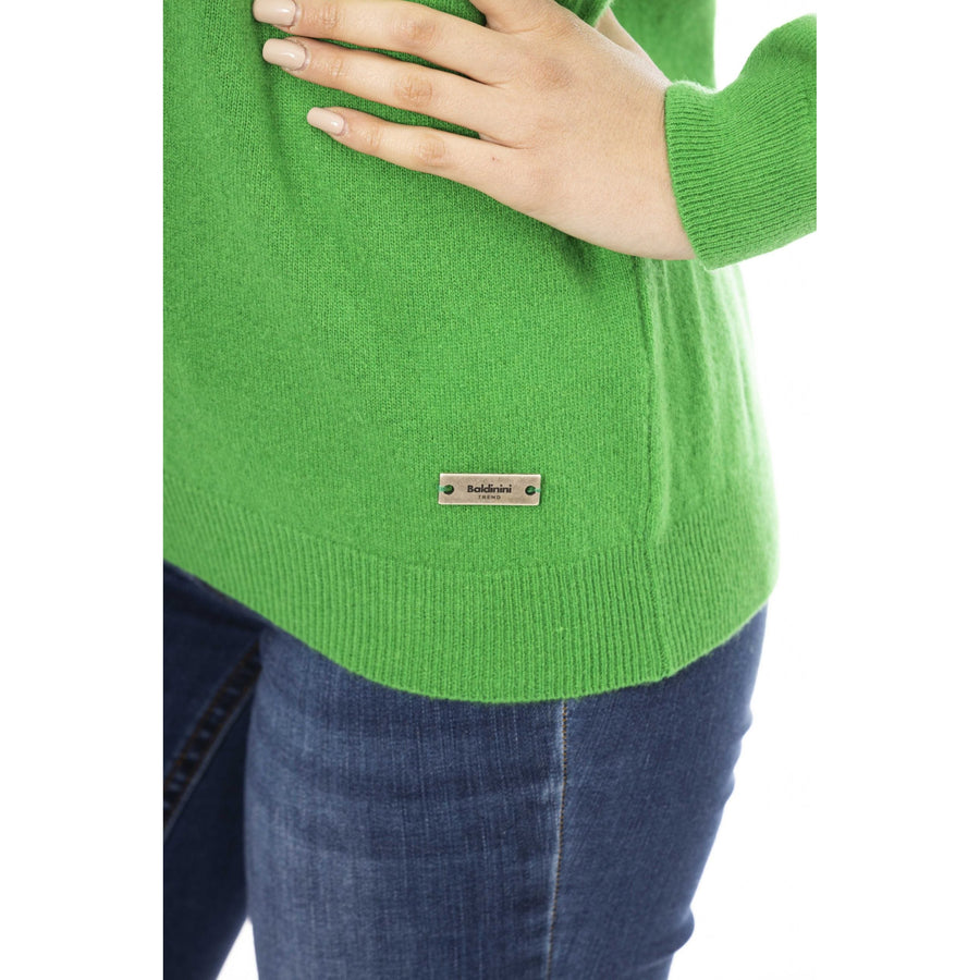 Baldinini Trend Emerald Elegance Wool-Cashmere Sweater