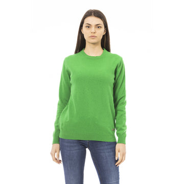 Baldinini Trend Emerald Elegance Wool-Cashmere Sweater