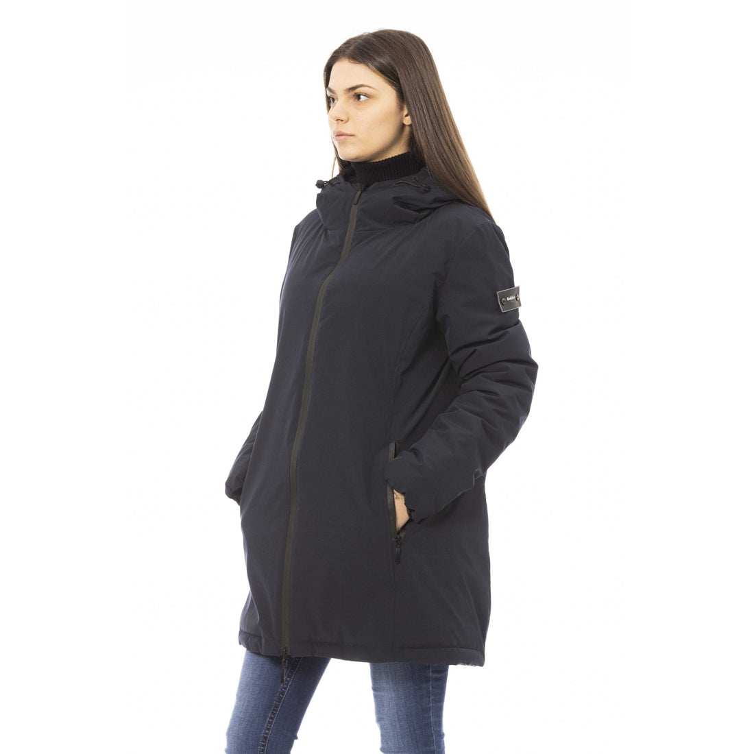 Baldinini Trend Chic Double-Faced Down Jacket with Monogram