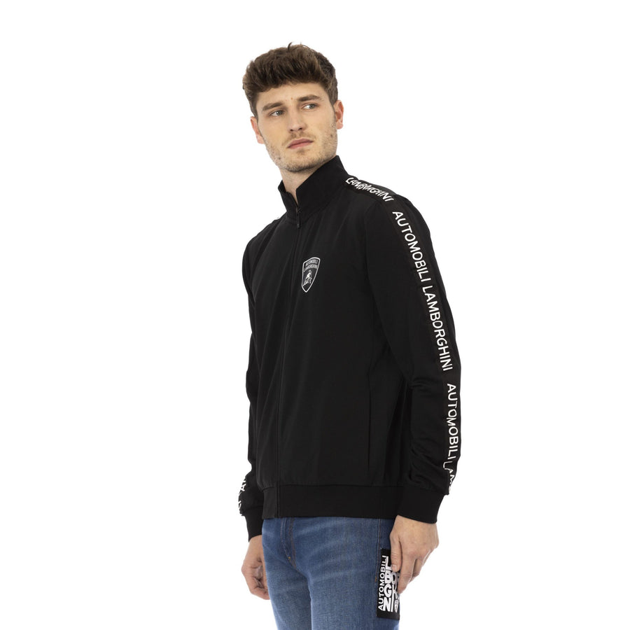 Automobili Lamborghini Sleek Zippered Sweatshirt with Shield Logo