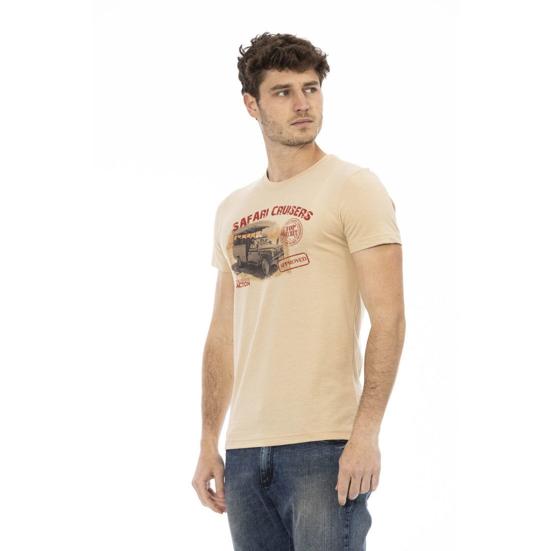 Trussardi Action Beige Short Sleeve Luxury Tee