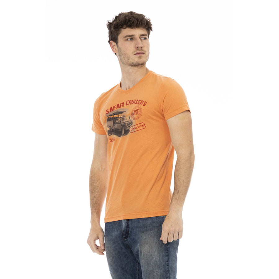 Trussardi Action Elegant Orange Short Sleeve Tee