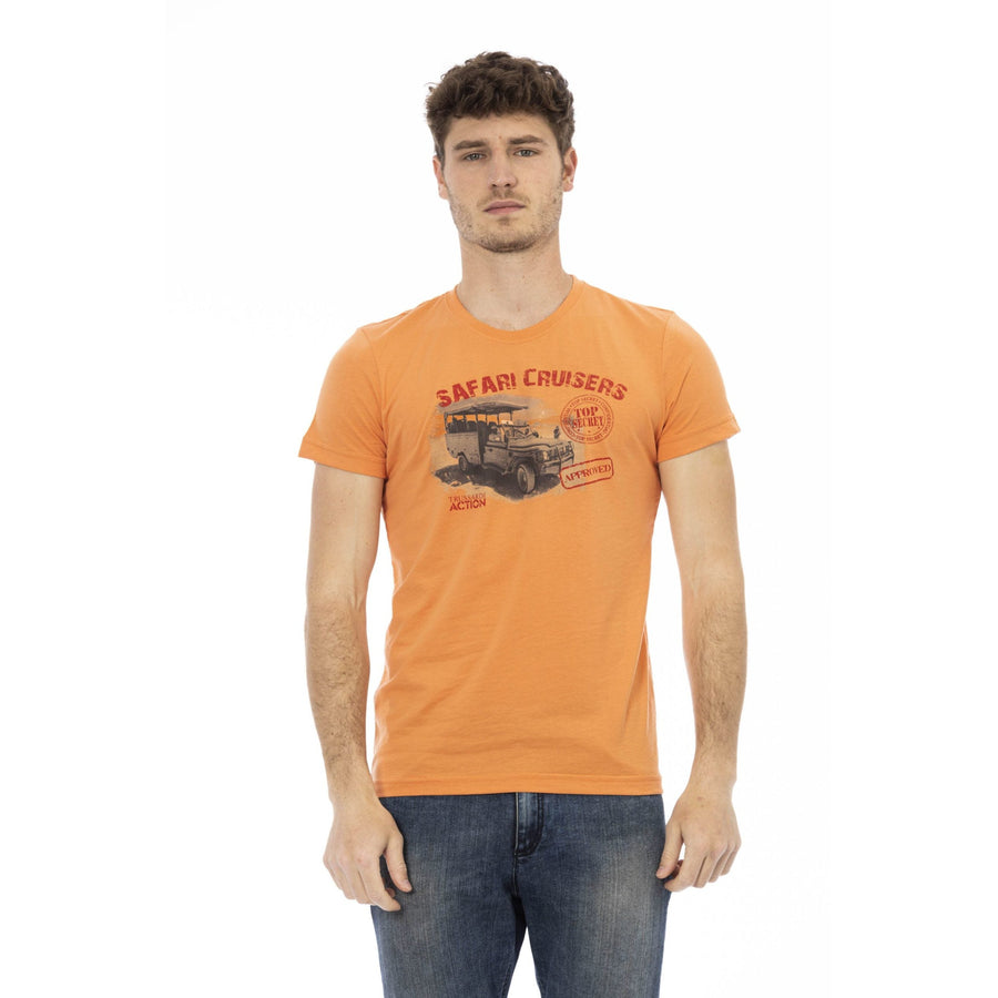 Trussardi Action Elegant Orange Short Sleeve Tee