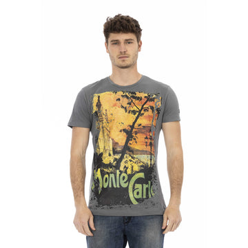 Trussardi Action Elegant Gray Short Sleeve T-shirt